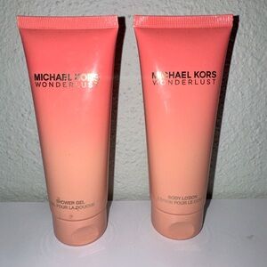 Michael Kors Wonderlust Pink Shower Gel and Body Lotion